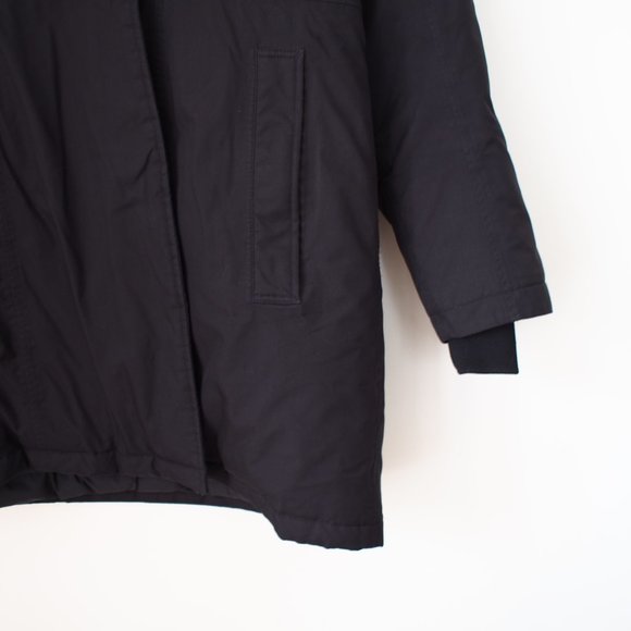 The North Face black double breasted down winter coat parka with hood - Picture 3 of 10